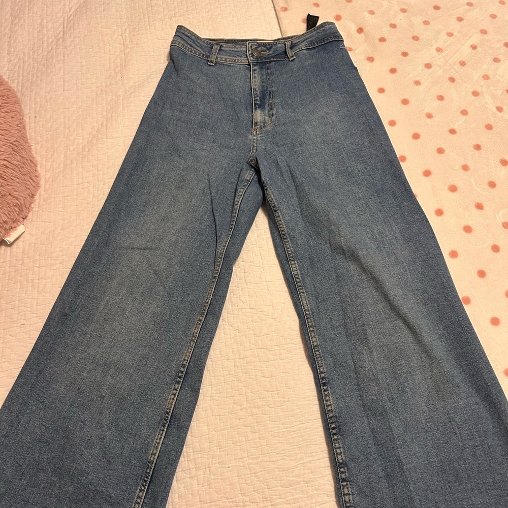 Zara Light Blue Flare Jeans